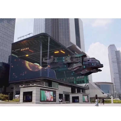 На открытом воздухе супер большой экран рекламы 3D, стены полного цвета безшовные видео-