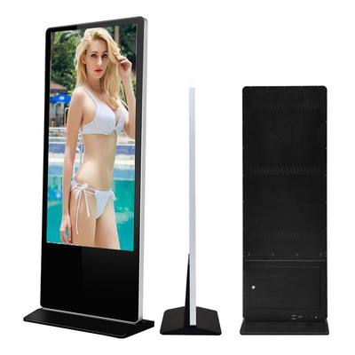 55 Signage LCD цифров торгового центра дюйма крытый, вертикальный рекламируя экран дисплея касания
