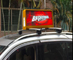 крыша такси автомобиля 2mm 3mm 4mm привела рекламу экрана дисплея на открытом воздухе
